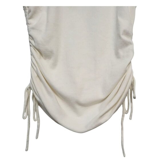 A.L.C. Austin Ruched Side Tie Tee Shirt Stretch Cotton Top - Picture 6 of 13